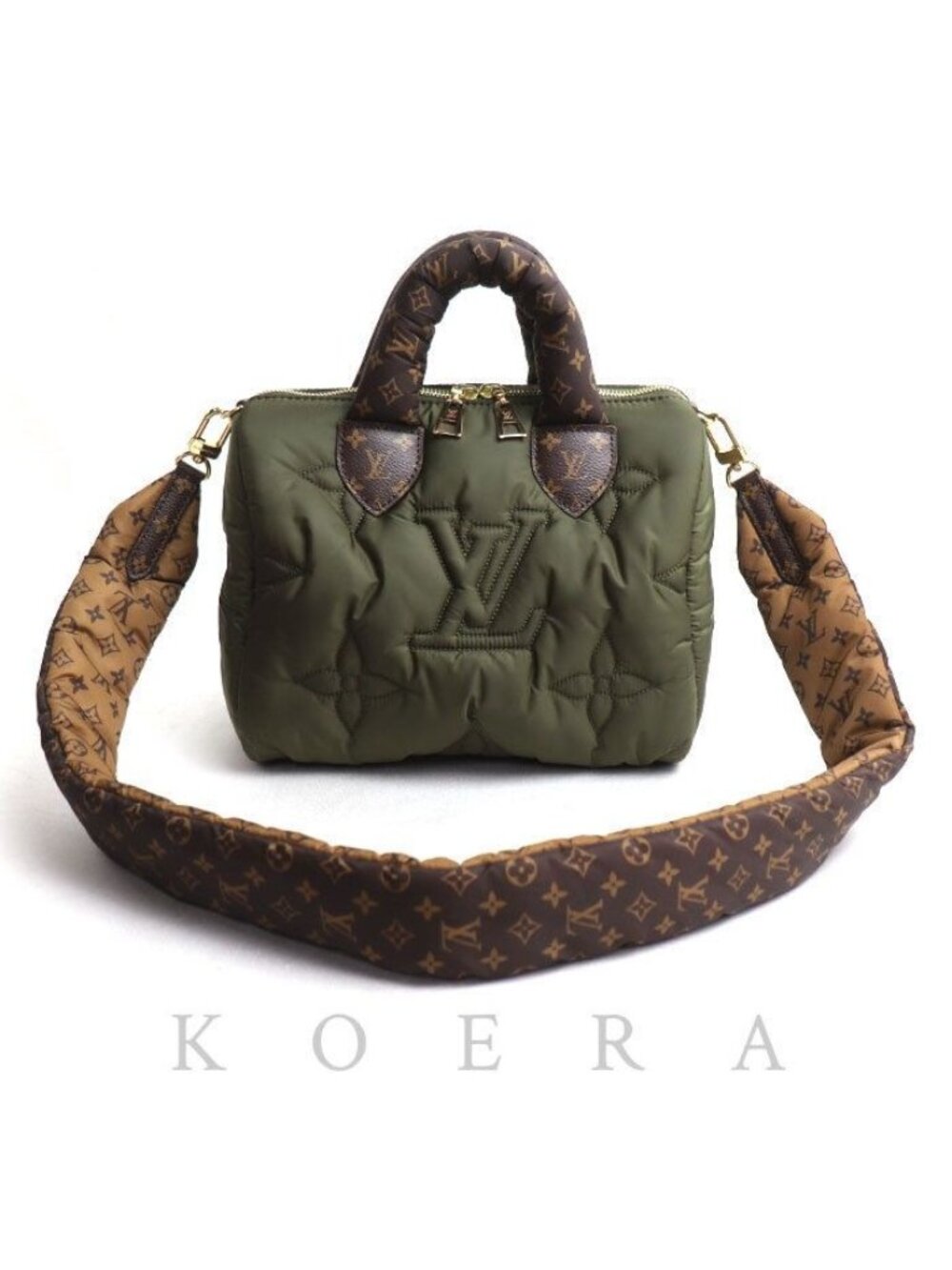 Louis Vuitton LV Pillow Speedy Bandouliere 25 Handbag Khaki